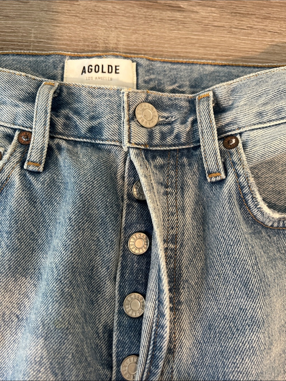 AGOLDE 90’s Mid Rise Straight Jeans  Women’s 25” - Picture 5 of 7